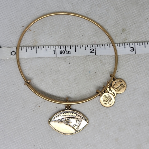 Alex and Ani NEW ENGLAND PATRIOTS NFL Bracelet Rafaelian GOLD - Picture 5 of 5